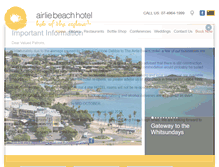 Tablet Screenshot of airliebeachhotel.com.au